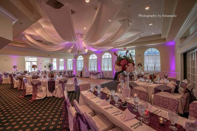 Pink reception uplights