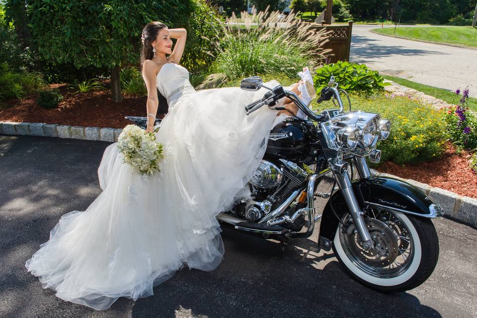 Motorcycle portrait - Allan E. Levine Photography