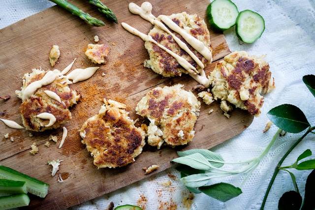 Maryland style crab cake