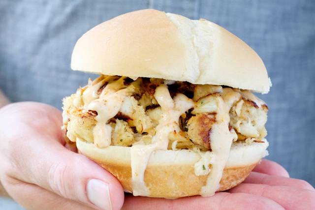 Maryland style crab cake