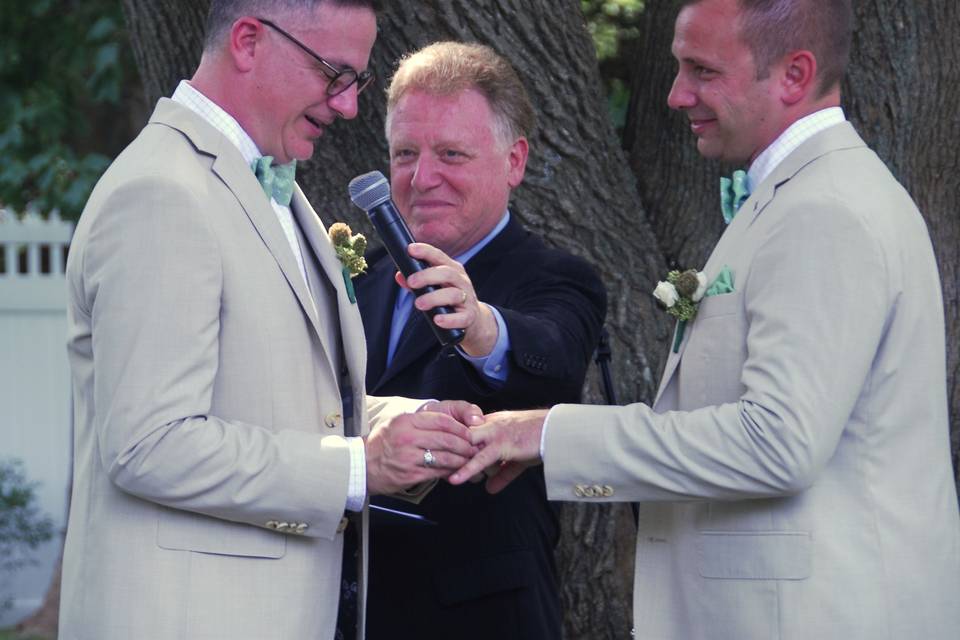 Exchanging of vows and rings