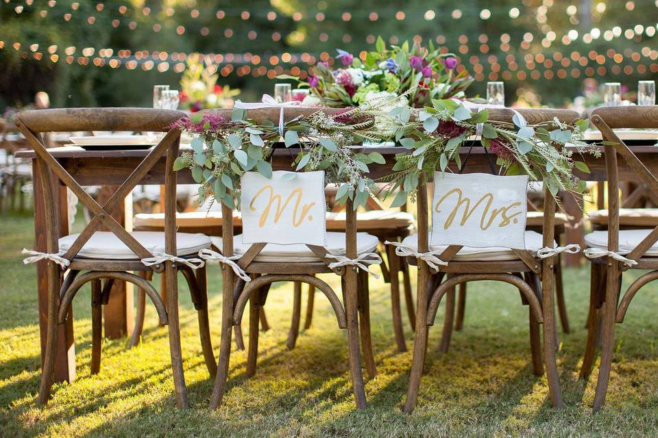 Wooden Tables and Chairs