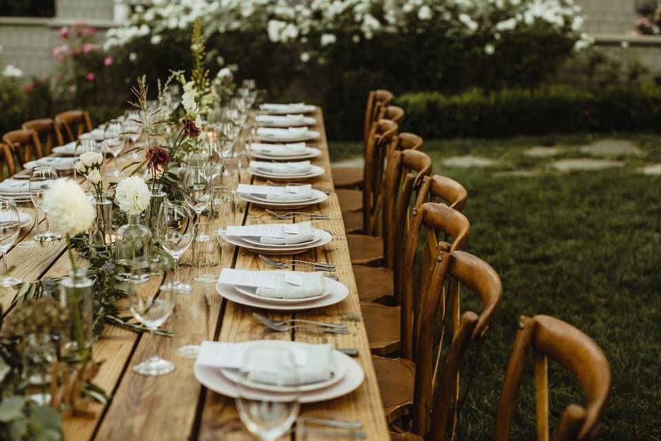 Wooden Tables and Chairs