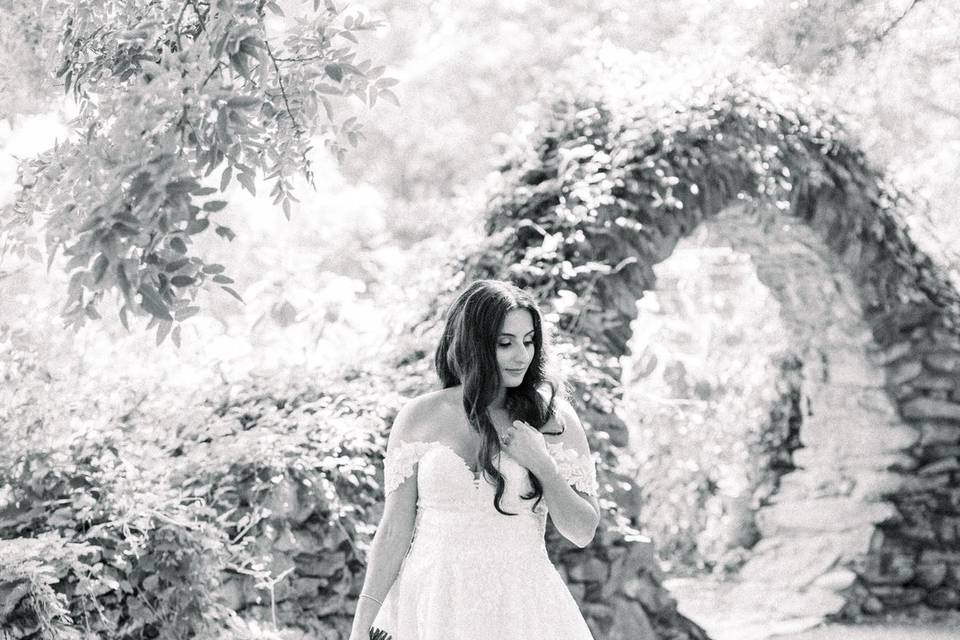 Portrait in Rose Garden