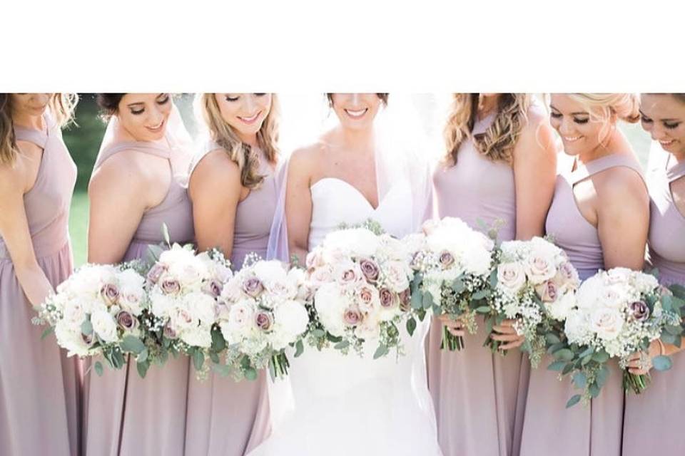 White wedding bouquets