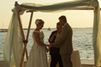 Venue for this non-denominational wedding was the Marriott, Key Largo