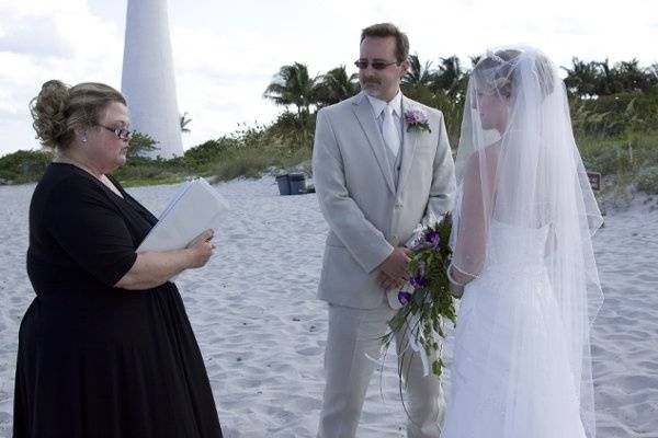 A Destination Wedding at Bill Baggs Park, Key Biscayne.  Photo by Marilyn Garcia Photography
