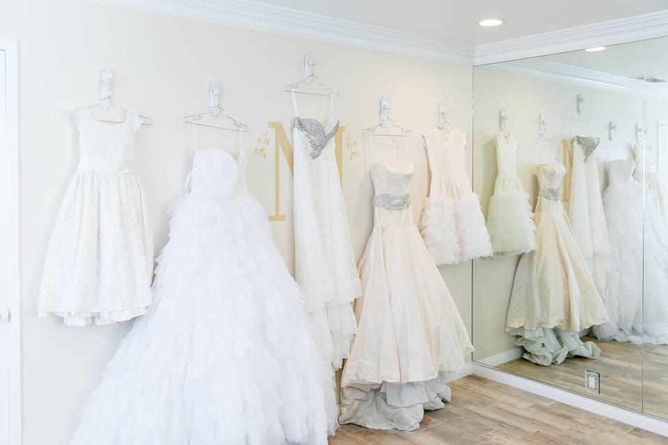 Dressing area in our 2 room bridal suite