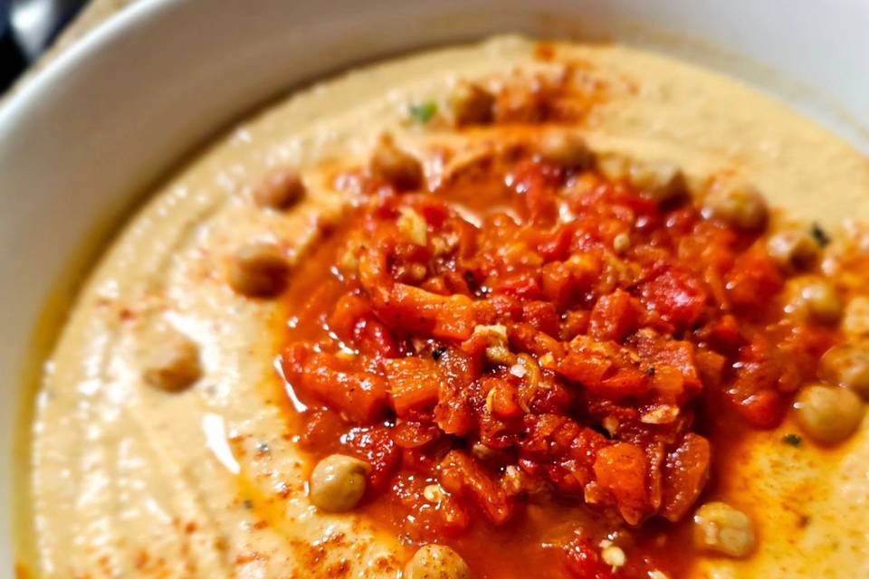 Red Pepper Roasted Hummus