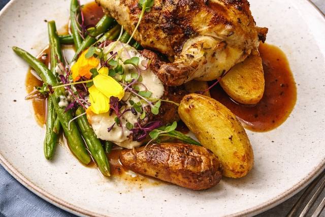 Herb roasted chicken