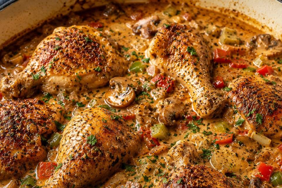 Herb roasted chicken