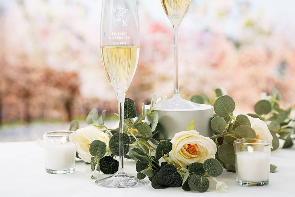 Waterford Champagne Flute Pair