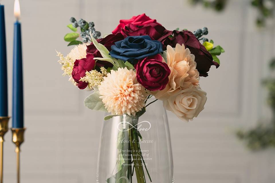 Diamante Romance Barrel Vase