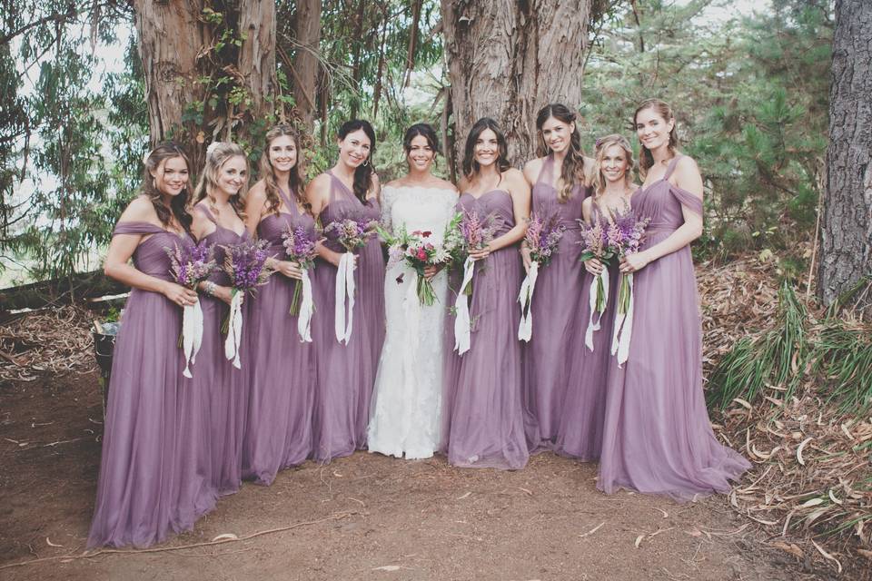 Boho Bridal party