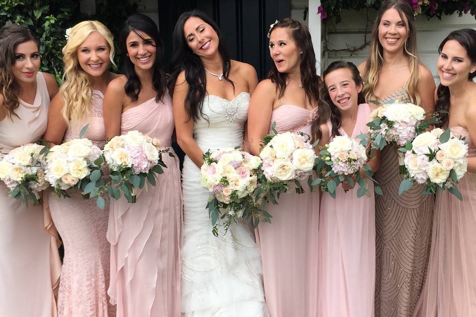 Fun with the bridesmaids