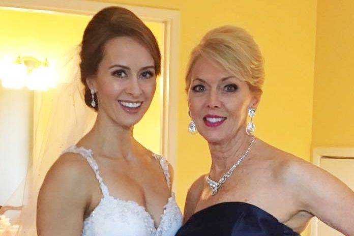 Actress Erin Carufel's Wedding day, October 2017