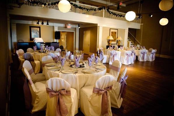 The architectural detail and old historic floors and the perfect base from which to build your event!