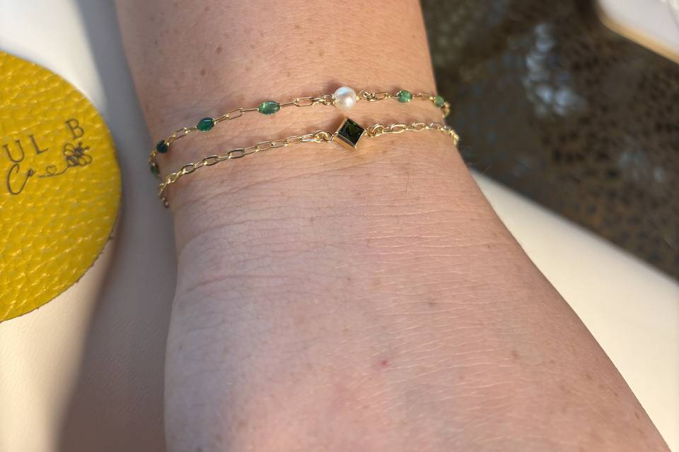 Customized birthday bracelets