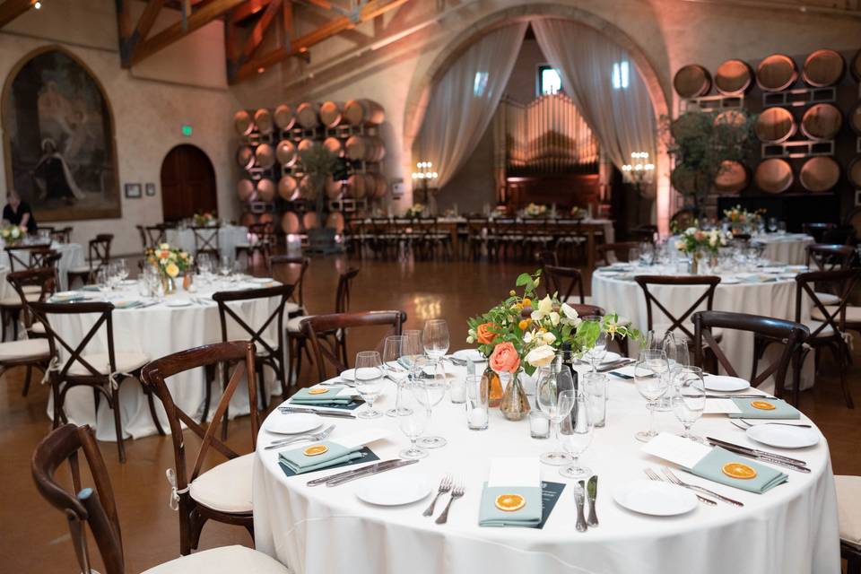 Reception in the Barrel Room