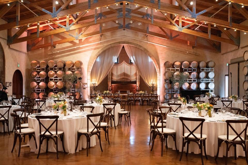 Reception in the Barrel Room