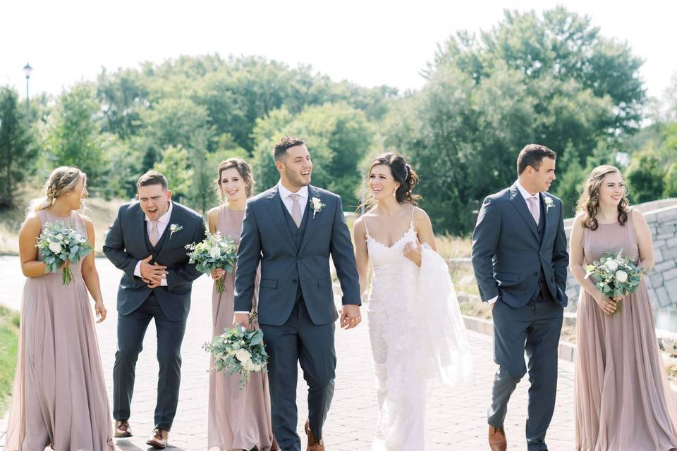 Charcoal Gray Spring Wedding