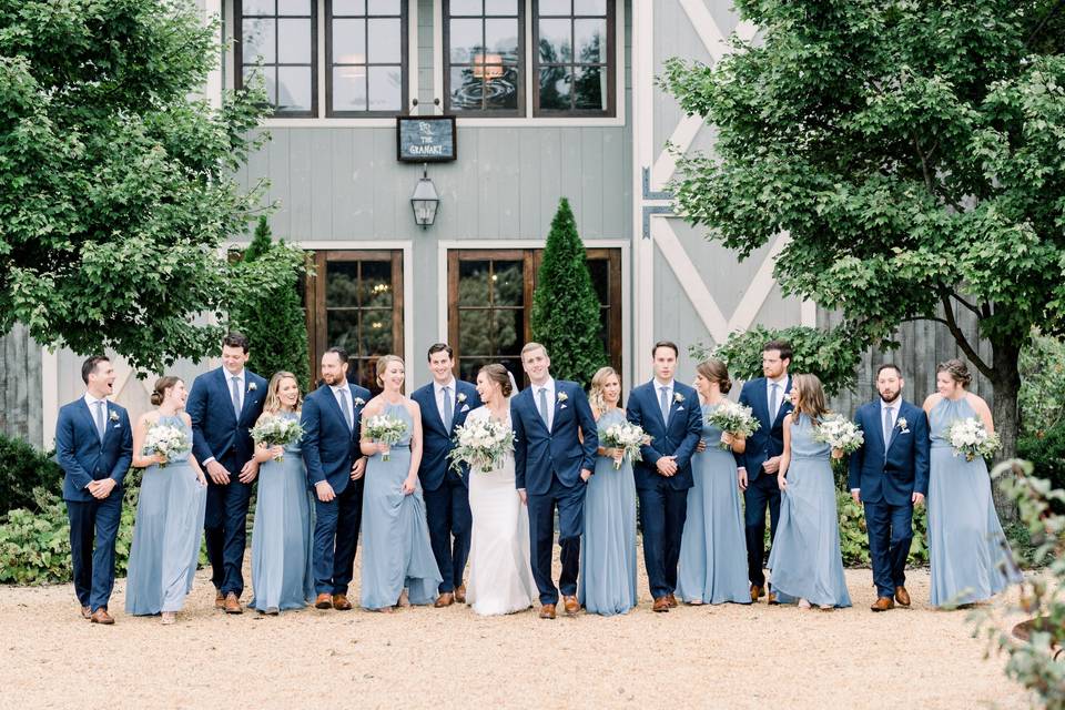 Blue wedding suits