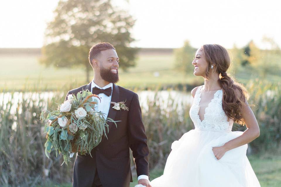 Black elopement tuxedo