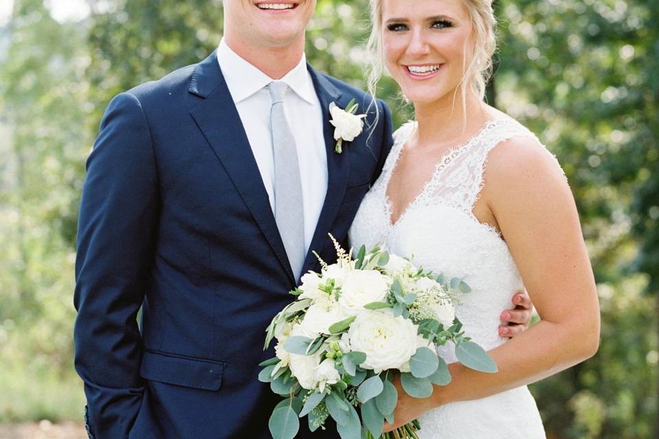 Navy groom suit