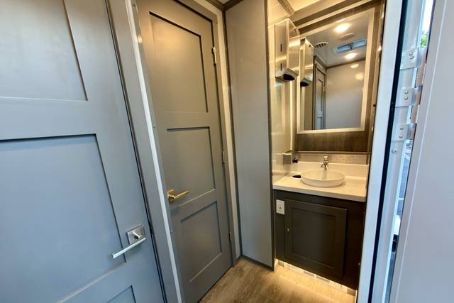 Two separate stalls for women