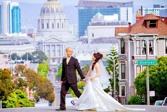 SF City Hall at the background