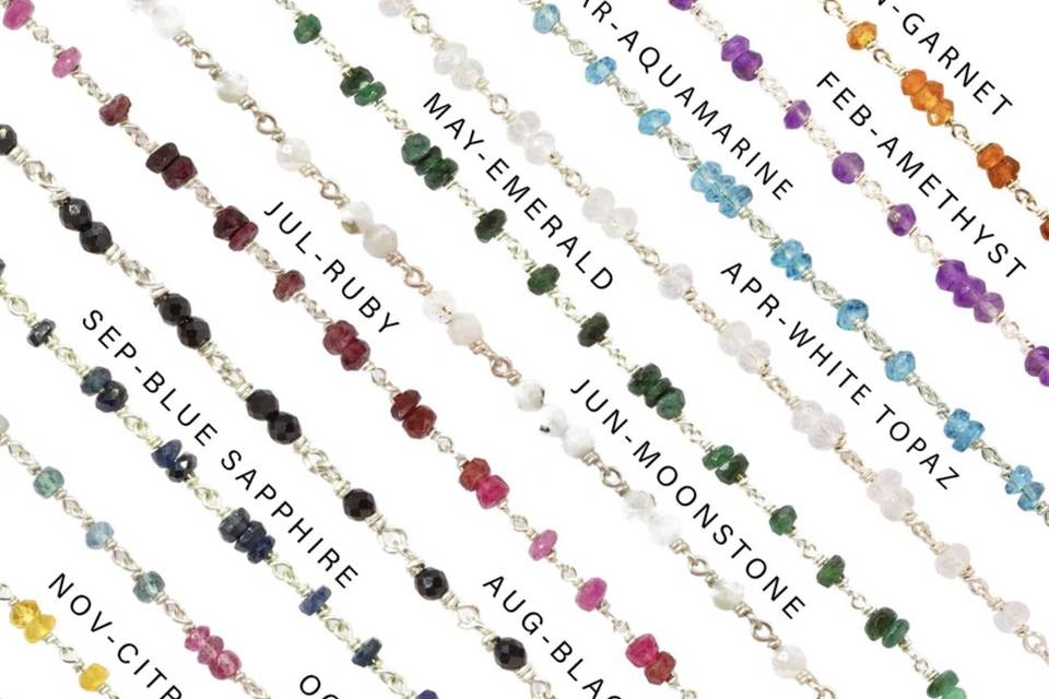 Gemstone bracelets