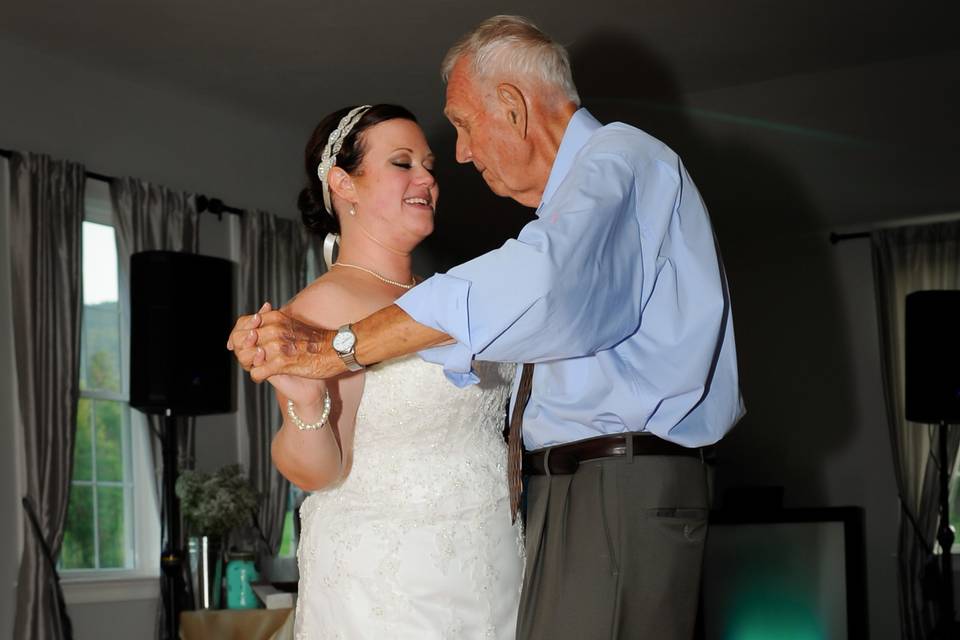 The bride with his father