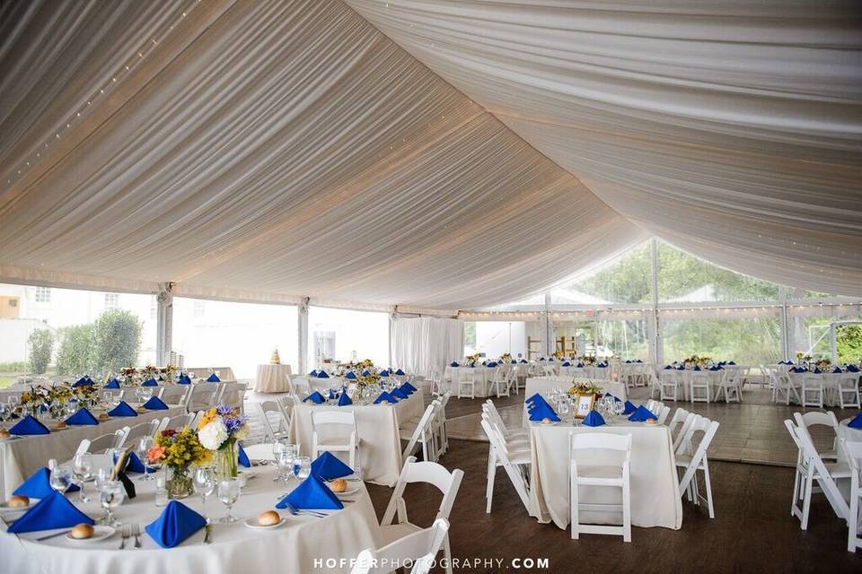 Tented reception