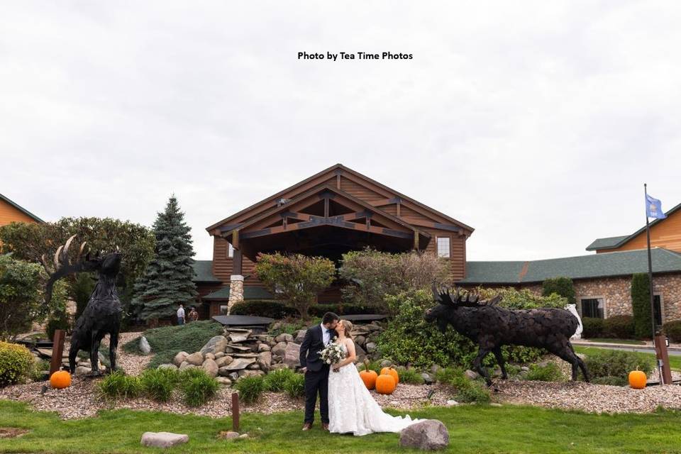 Bride & Groom Outside