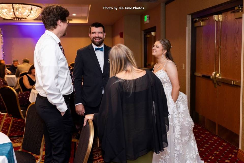 Wedding Couple Mingling