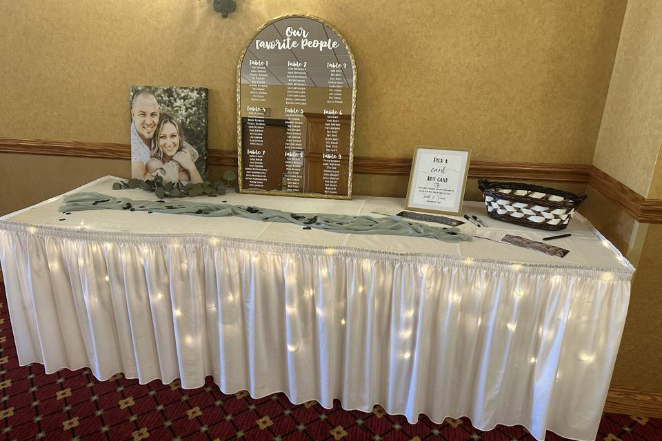 Guest Book Table