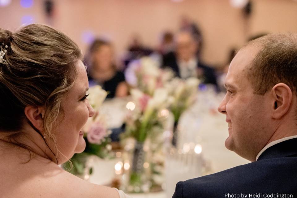 Bride & Groom at Dinner