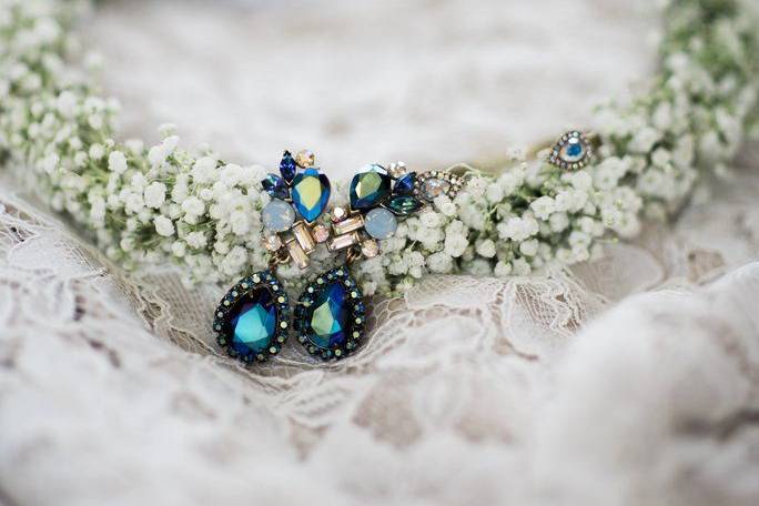 Custom earrings for the bride, because she deserves it!