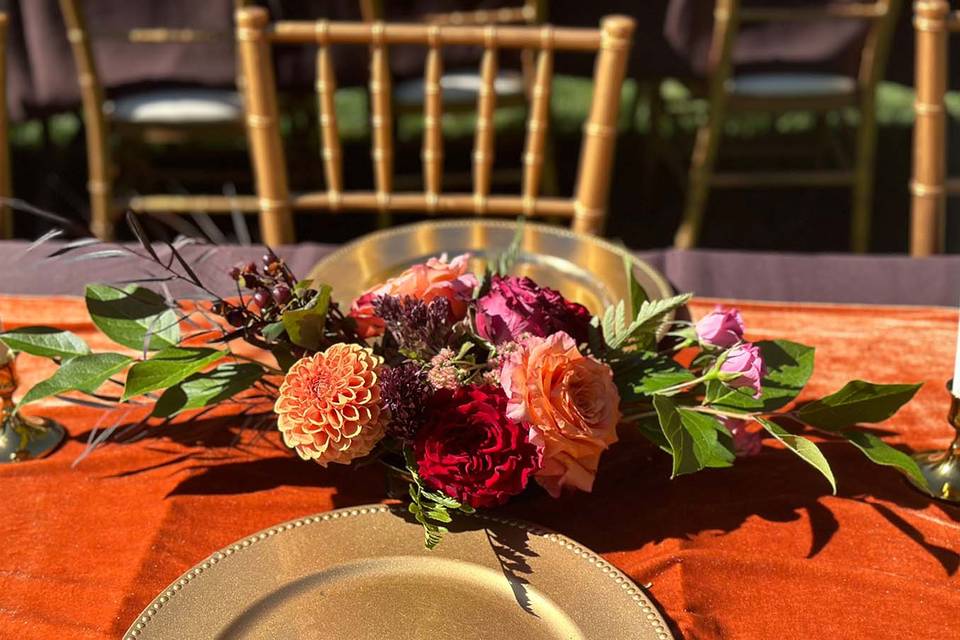Jewel Toned Centerpieces