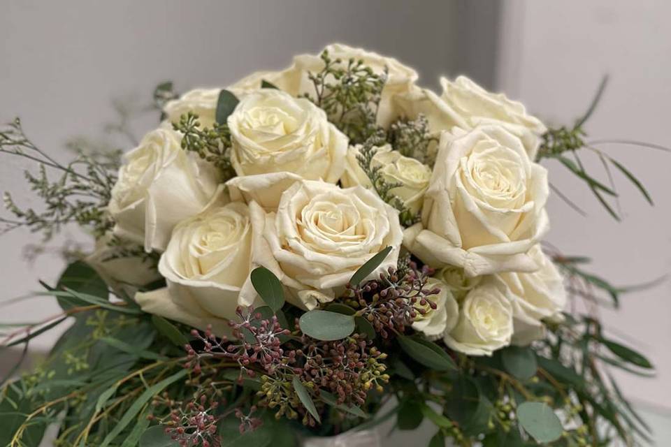 Creame Bridal Bouquet