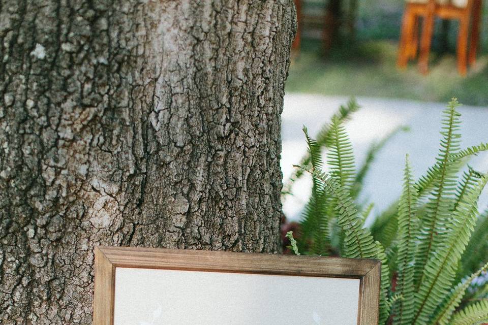 Signs included in bridal packages