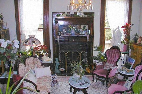 The Victorian parlor at The BEALL MANSION An Elegant Bed & Breakfast Inn and wedding & reception venue.