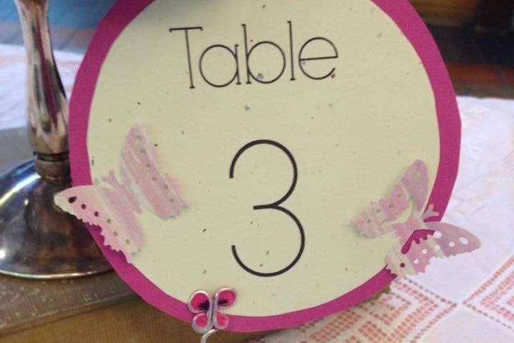 Table number