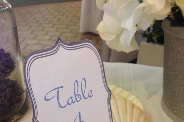 Table number