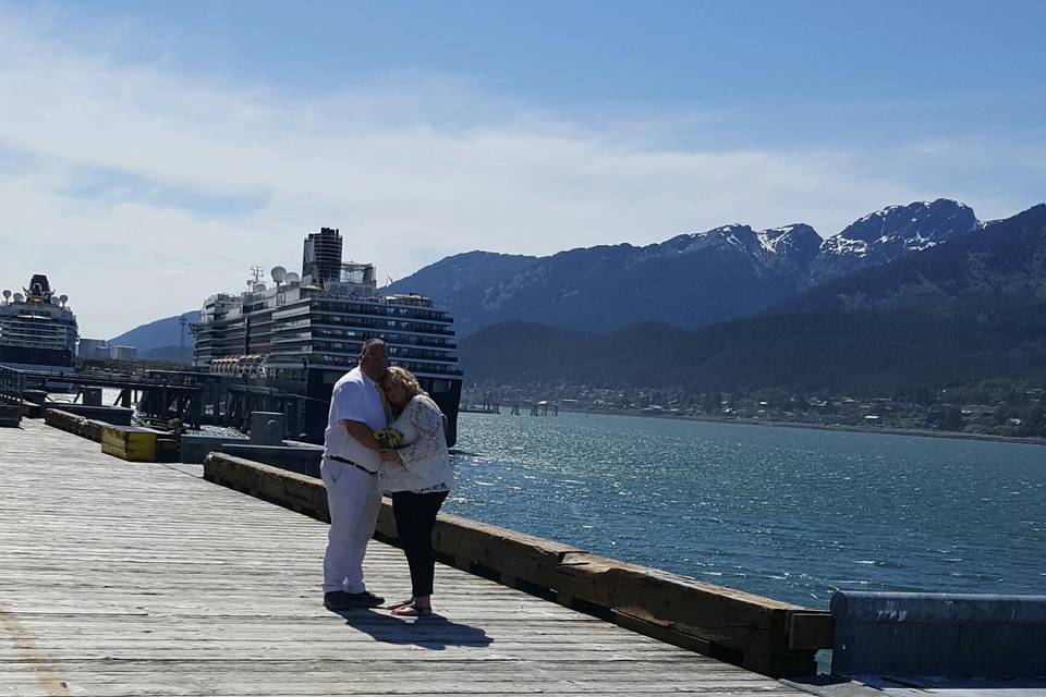 On the docks elopement