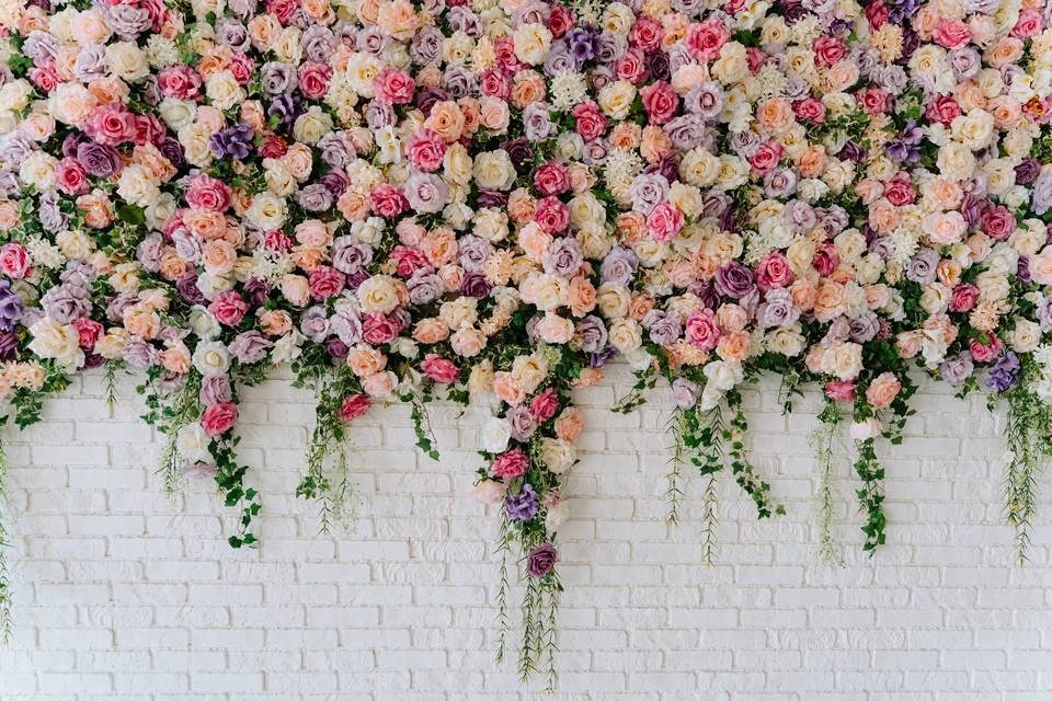 Custom Flower Wall