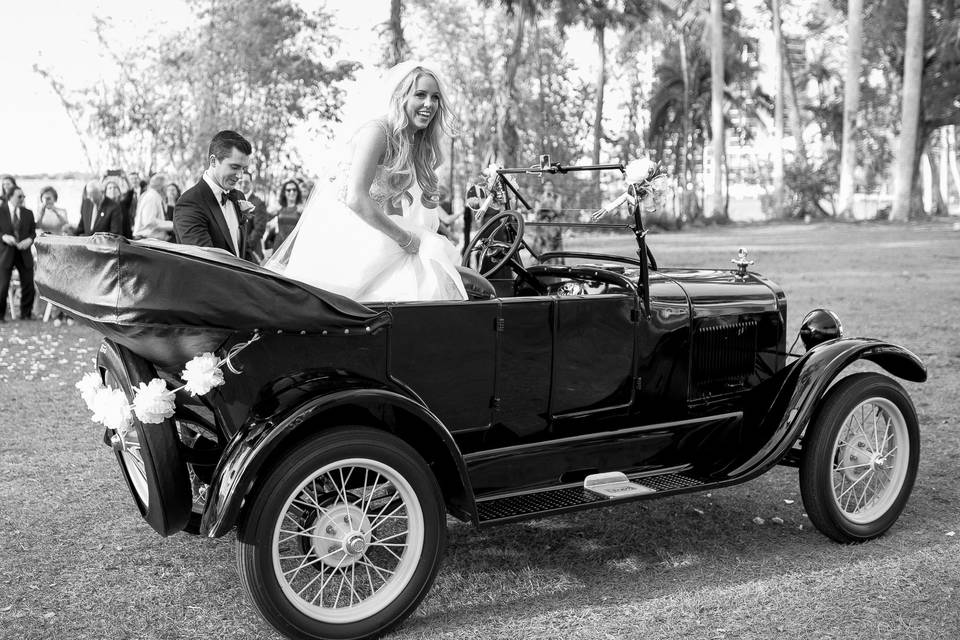 Ceremony arrival