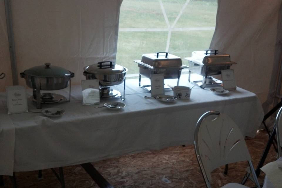 Buffet setup