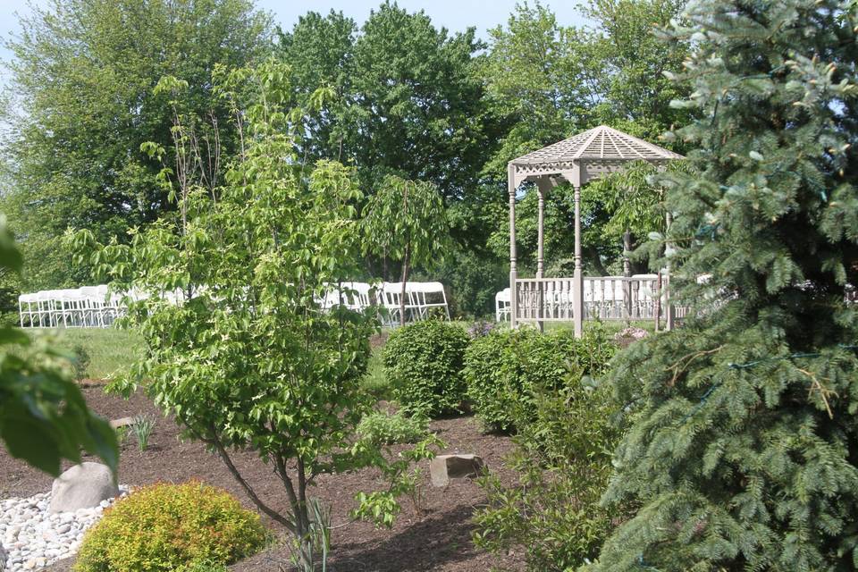 A gazebo ceremony