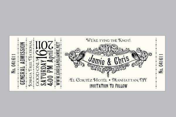 Antique Victorian Concert Ticket